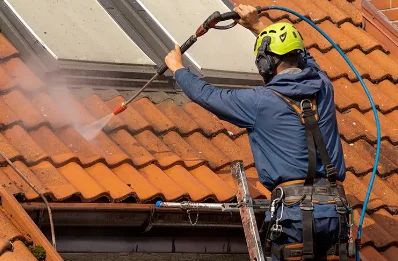 Démoussage et hydrofuge de toiture à Bourdon